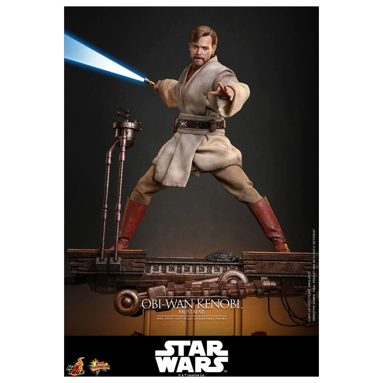 Star Wars: Episode III - Revenge of the Sith Movie Masterpiece akcijska figura 1/6 Obi-Wan Kenobi (Mustafar) 31 cm fotografija proizvoda