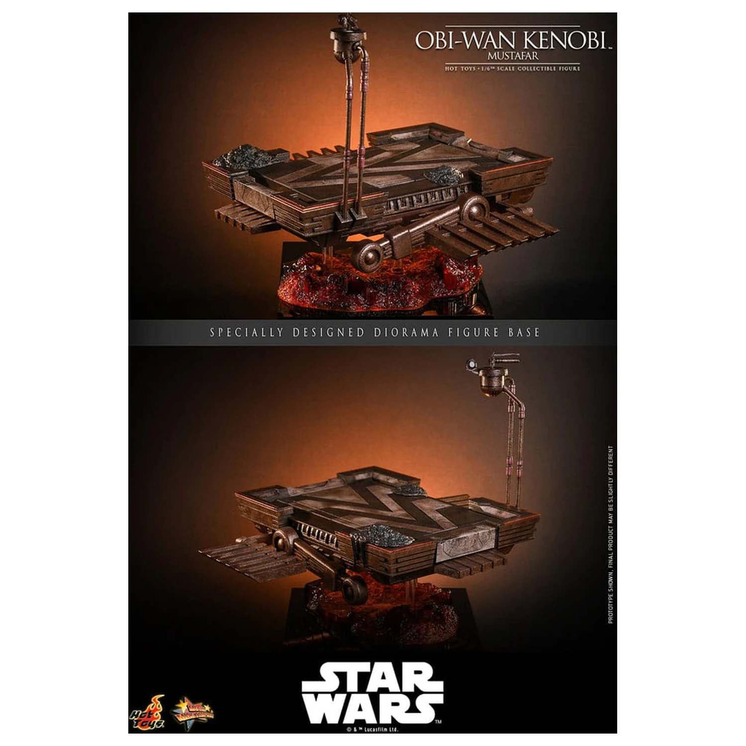 Star Wars: Episode III - Revenge of the Sith Movie Masterpiece akcijska figura 1/6 Obi-Wan Kenobi (Mustafar) 31 cm fotografija proizvoda