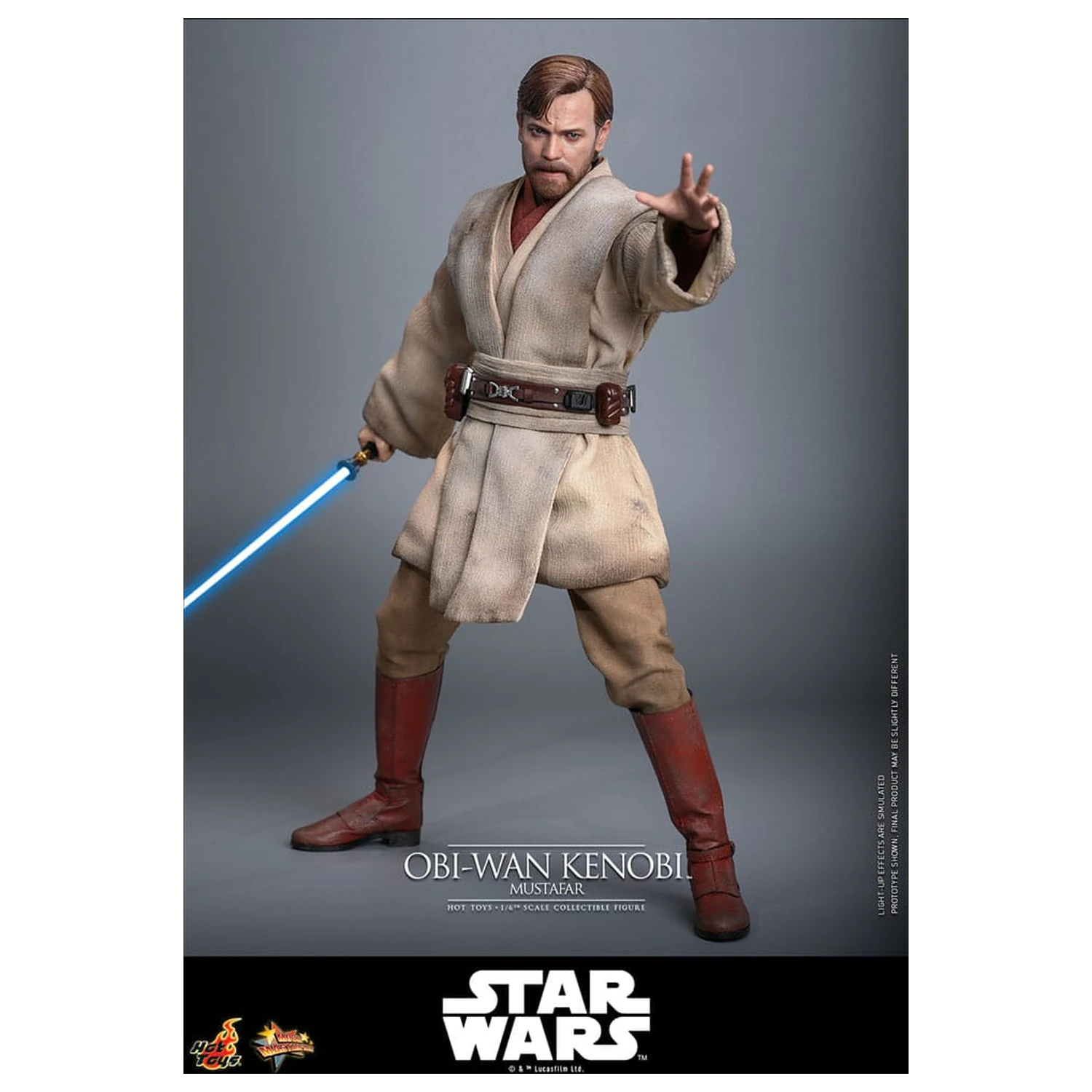 Star Wars: Episode III - Revenge of the Sith Movie Masterpiece akcijska figura 1/6 Obi-Wan Kenobi (Mustafar) 31 cm fotografija proizvoda