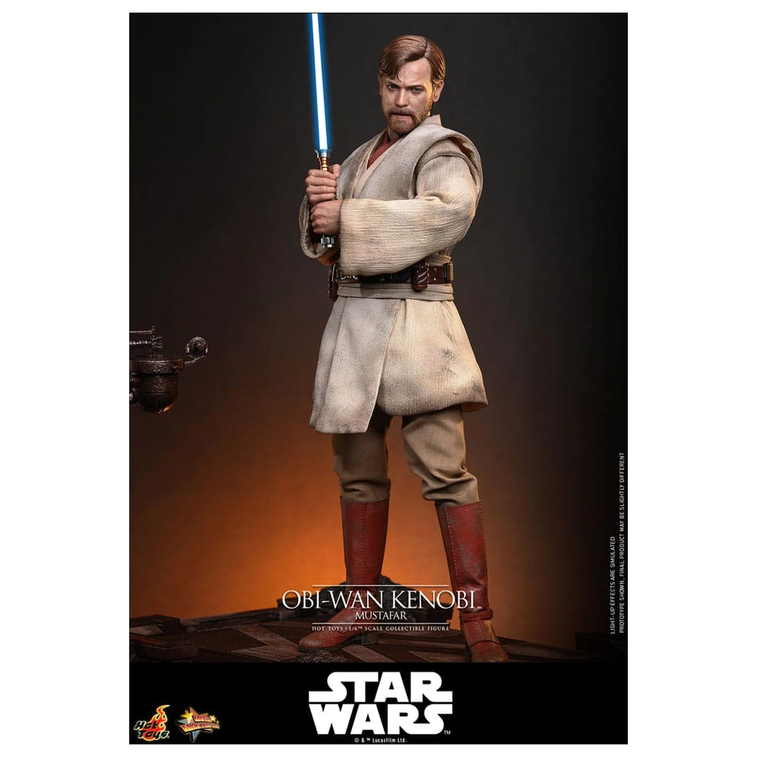 Star Wars: Episode III - Revenge of the Sith Movie Masterpiece akcijska figura 1/6 Obi-Wan Kenobi (Mustafar) 31 cm fotografija proizvoda