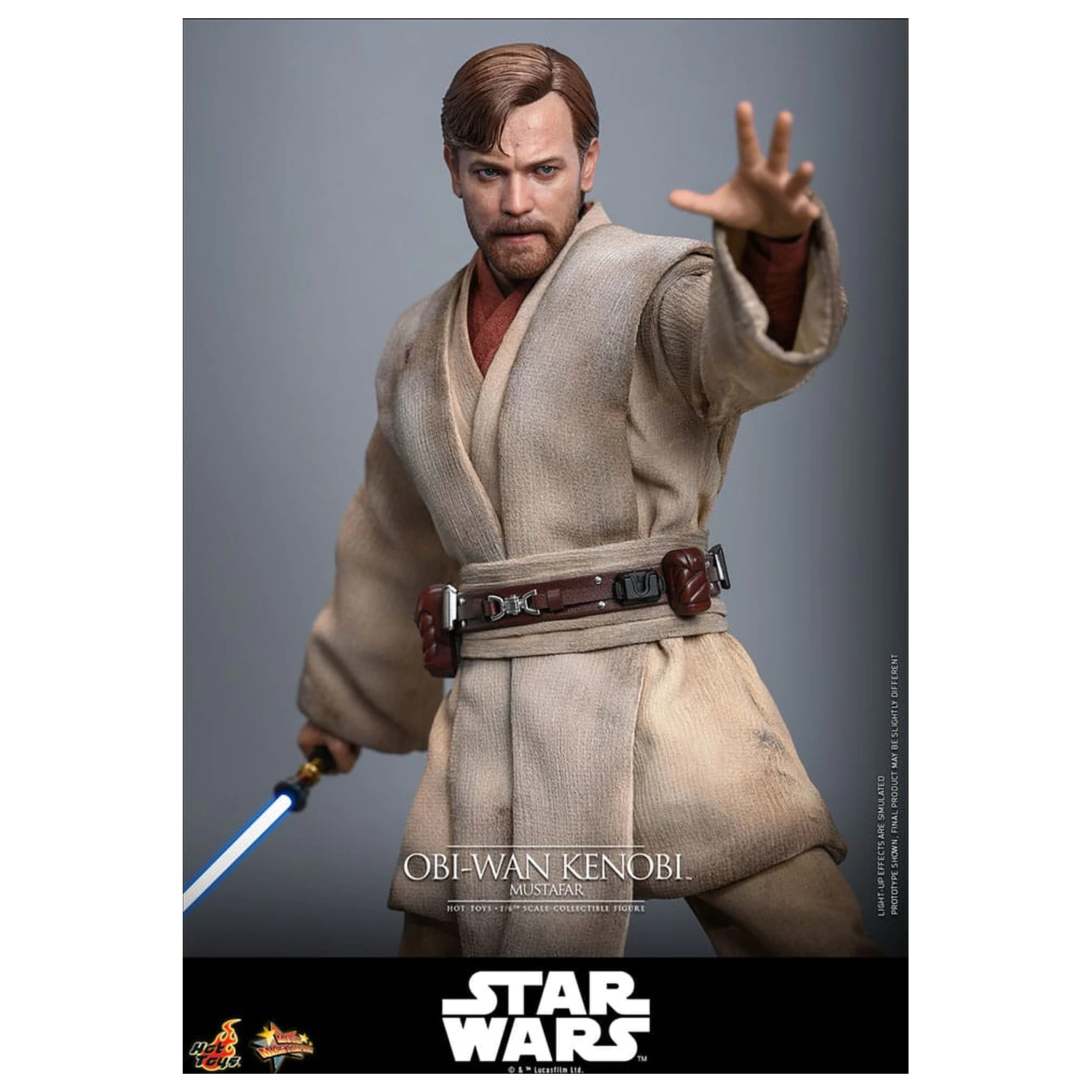 Star Wars: Episode III - Revenge of the Sith Movie Masterpiece akcijska figura 1/6 Obi-Wan Kenobi (Mustafar) 31 cm fotografija proizvoda