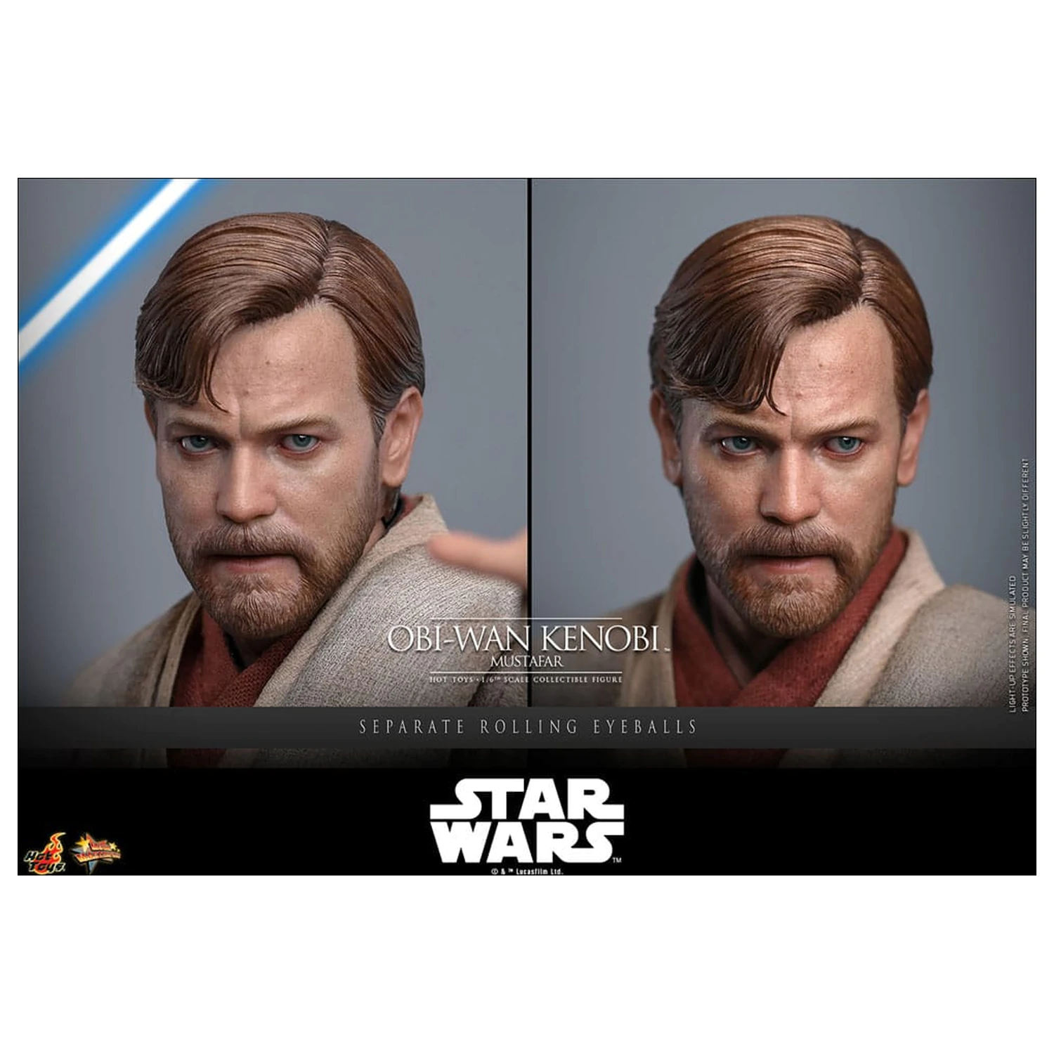 Star Wars: Episode III - Revenge of the Sith Movie Masterpiece akcijska figura 1/6 Obi-Wan Kenobi (Mustafar) 31 cm fotografija proizvoda