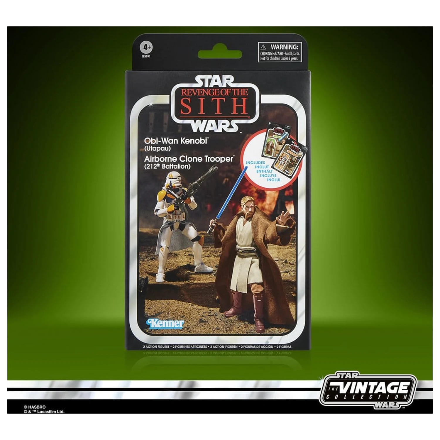Star Wars Episode III Vintage Collection Set od 2 akcijske figure Obi-Wan Kenobi & Airborne Clone Trooper 10 cm fotografija proizvoda