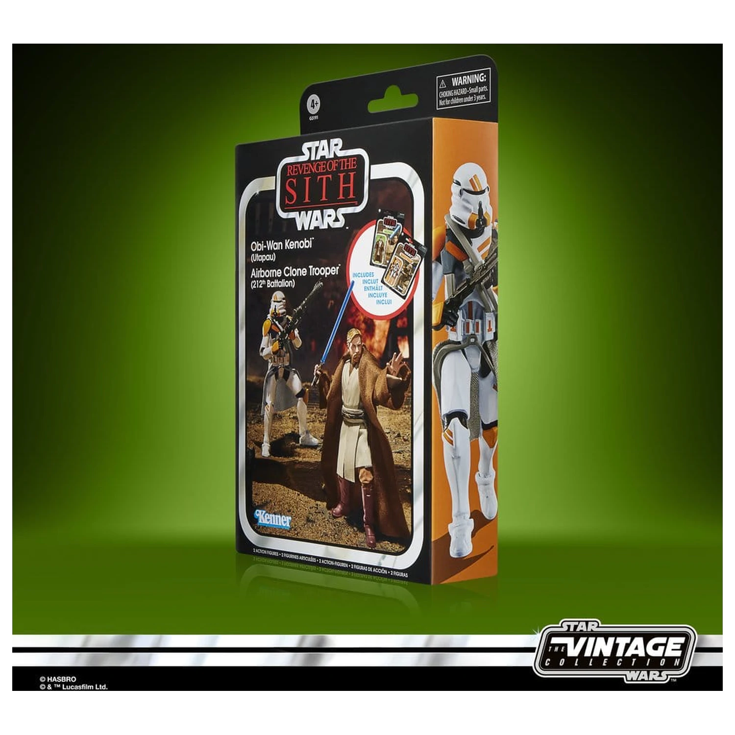Star Wars Episode III Vintage Collection Set od 2 akcijske figure Obi-Wan Kenobi & Airborne Clone Trooper 10 cm fotografija proizvoda