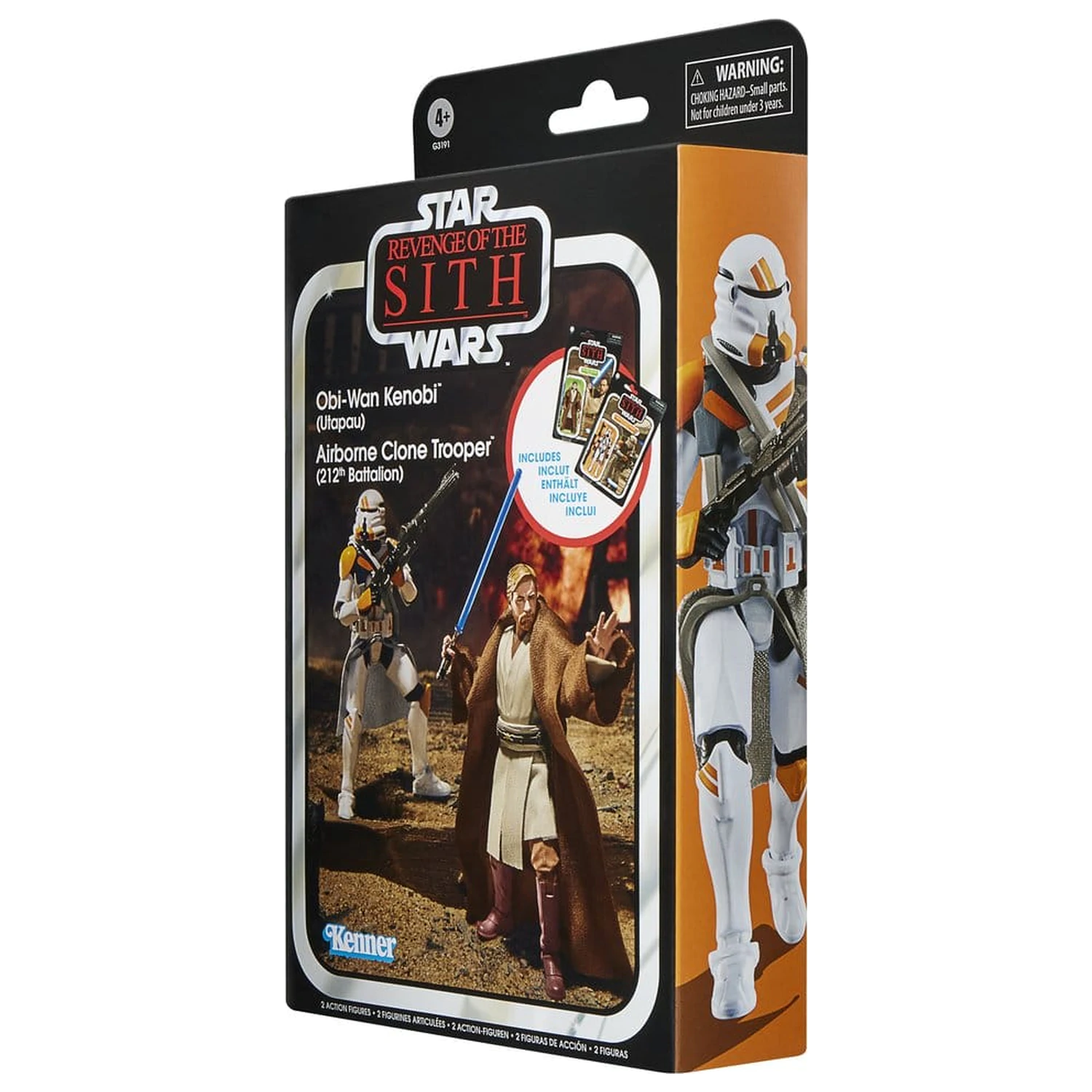Star Wars Episode III Vintage Collection Set od 2 akcijske figure Obi-Wan Kenobi & Airborne Clone Trooper 10 cm fotografija proizvoda