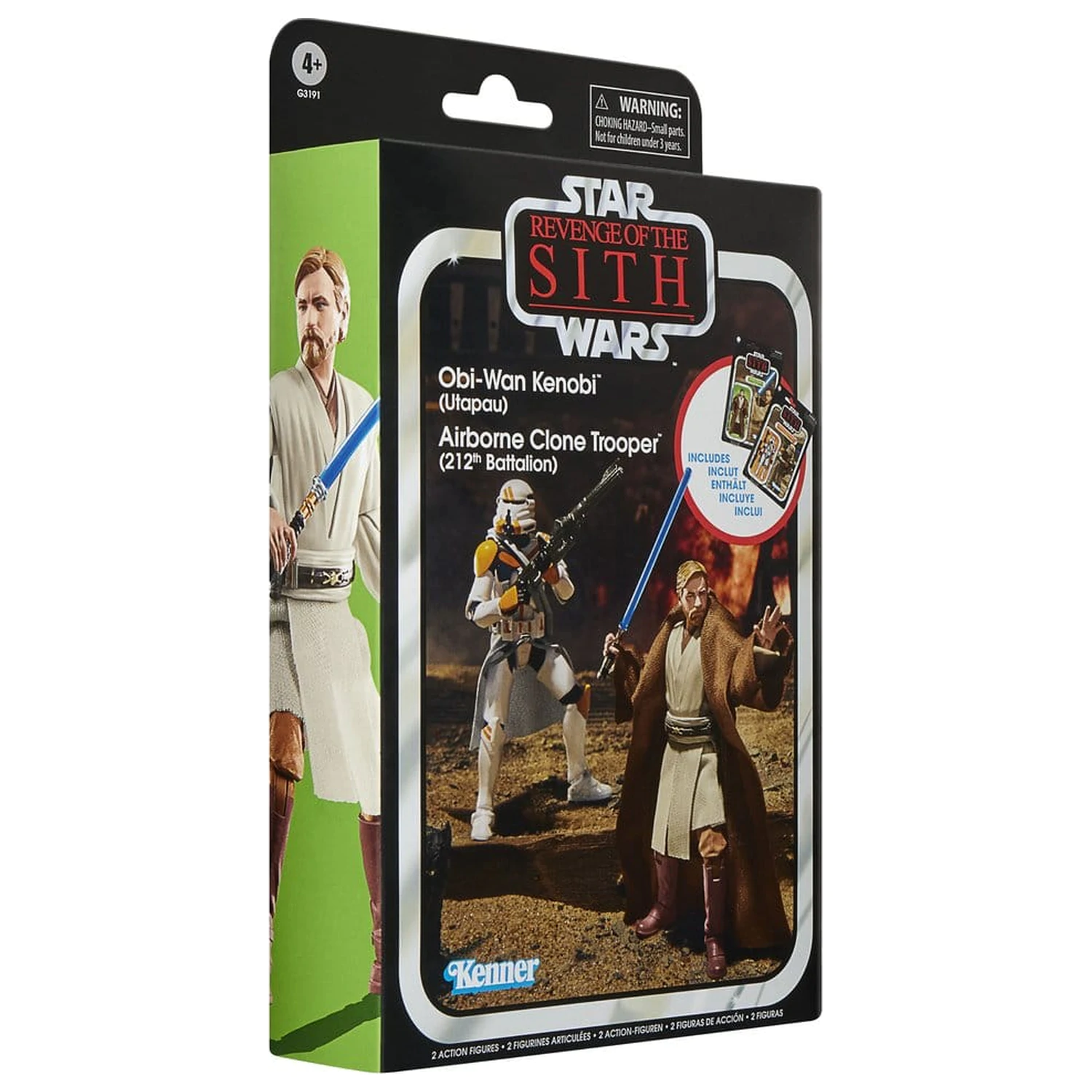 Star Wars Episode III Vintage Collection Set od 2 akcijske figure Obi-Wan Kenobi & Airborne Clone Trooper 10 cm fotografija proizvoda