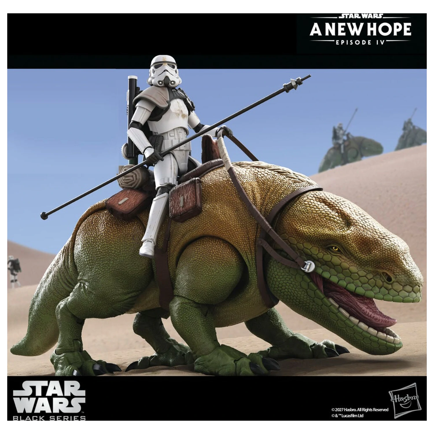 Star Wars Episode IV A New Hope Dewback & Sandtrooper figure 15 cm fotografija proizvoda
