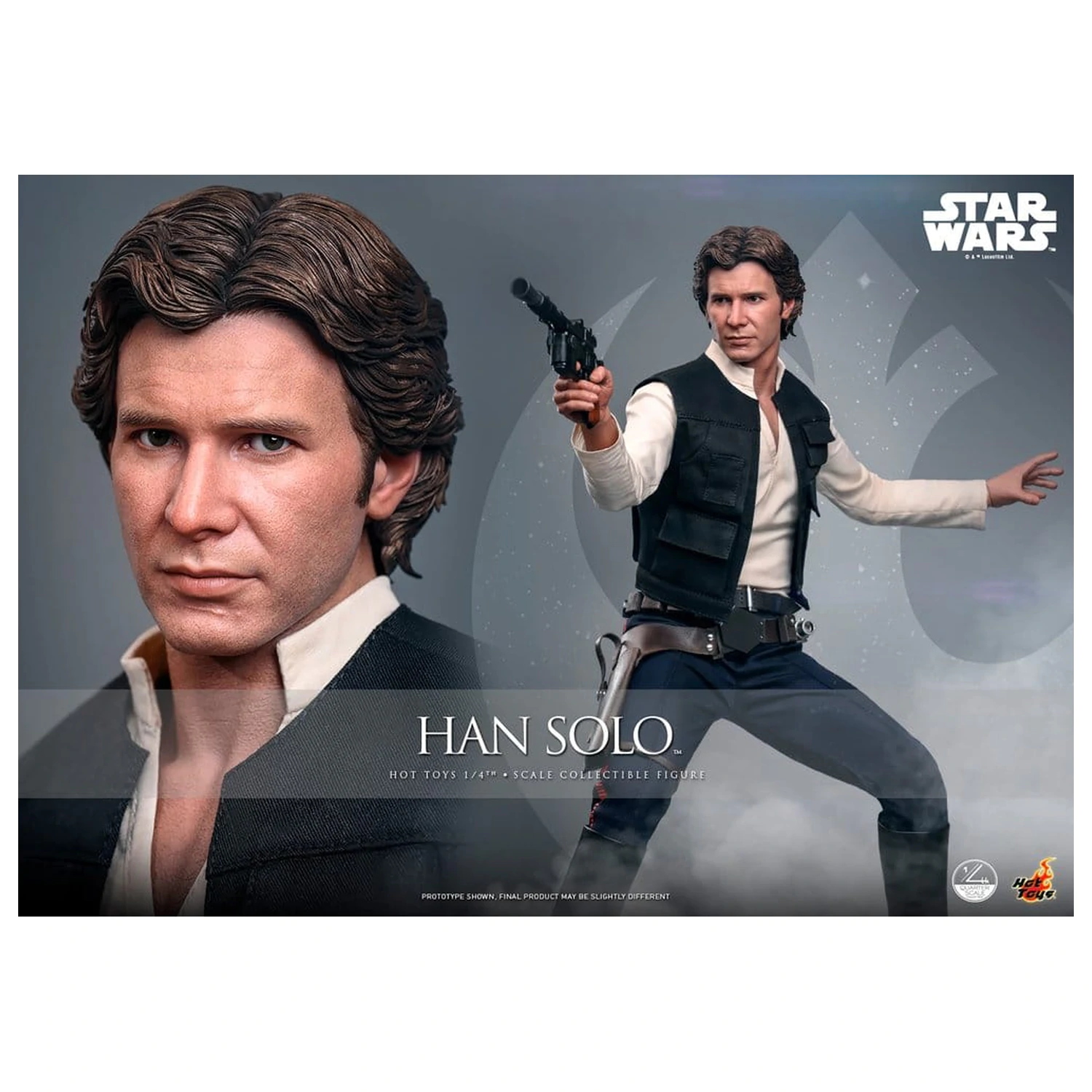 Star Wars Episode IV akcijska figura 1/4 Han Solo 46 cm fotografija proizvoda