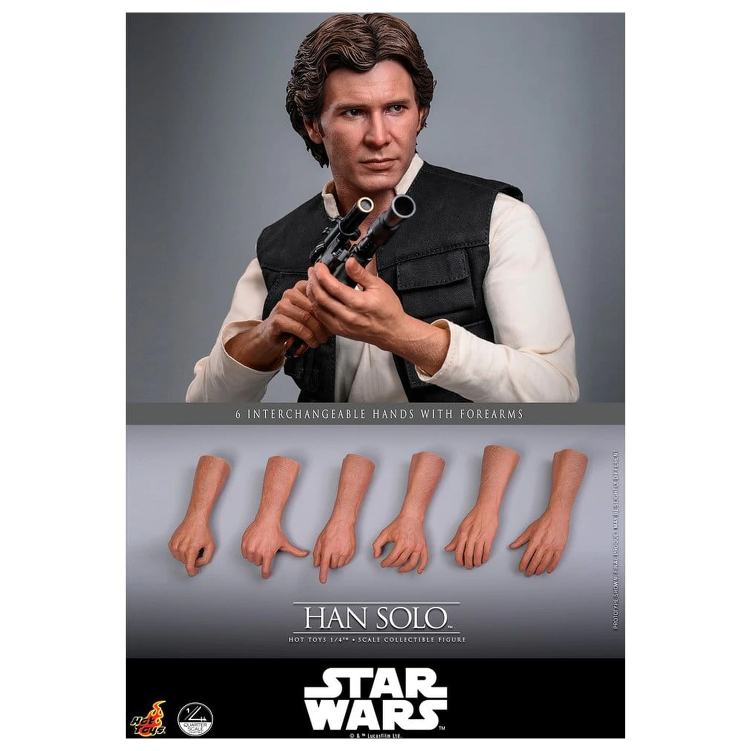 Star Wars Episode IV akcijska figura 1/4 Han Solo 46 cm fotografija proizvoda