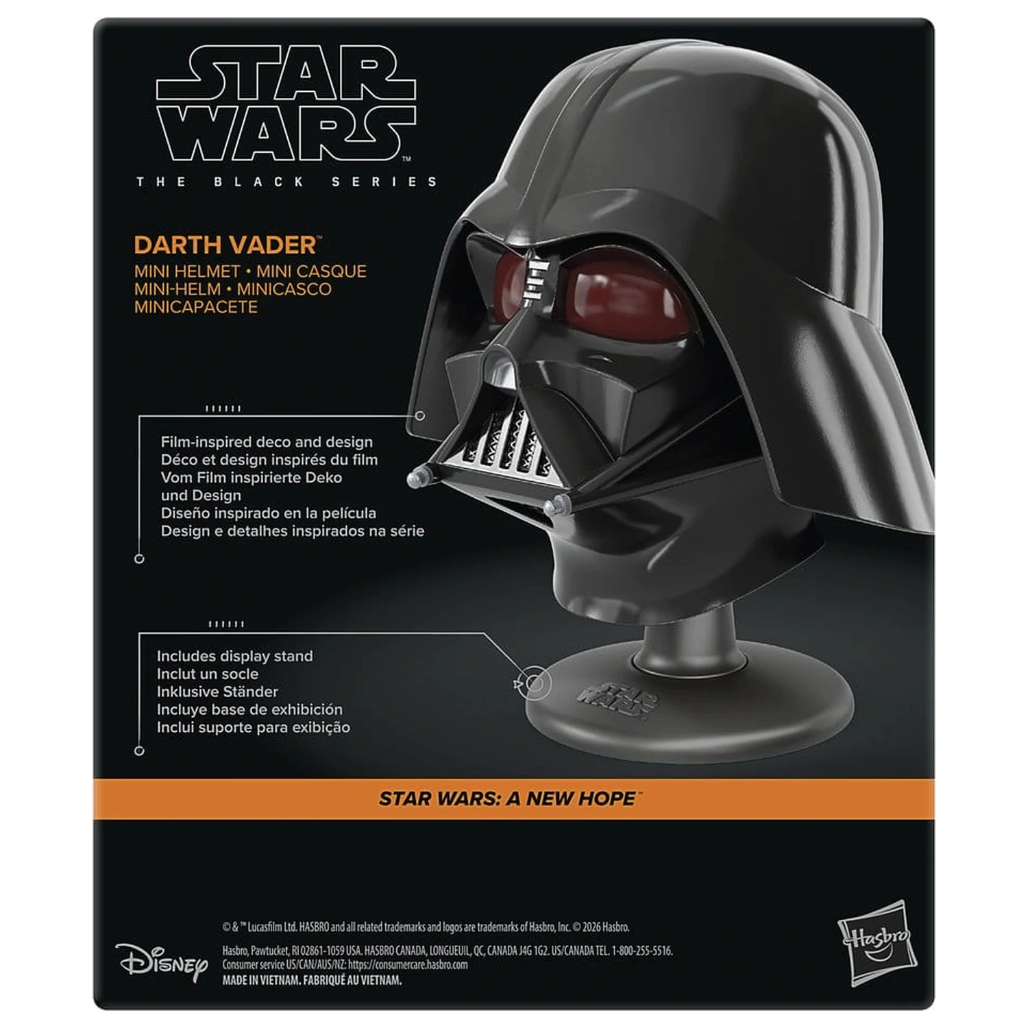 Star Wars Episode IV Black Series Mini Kaciga Darth Vader 15 cm fotografija proizvoda