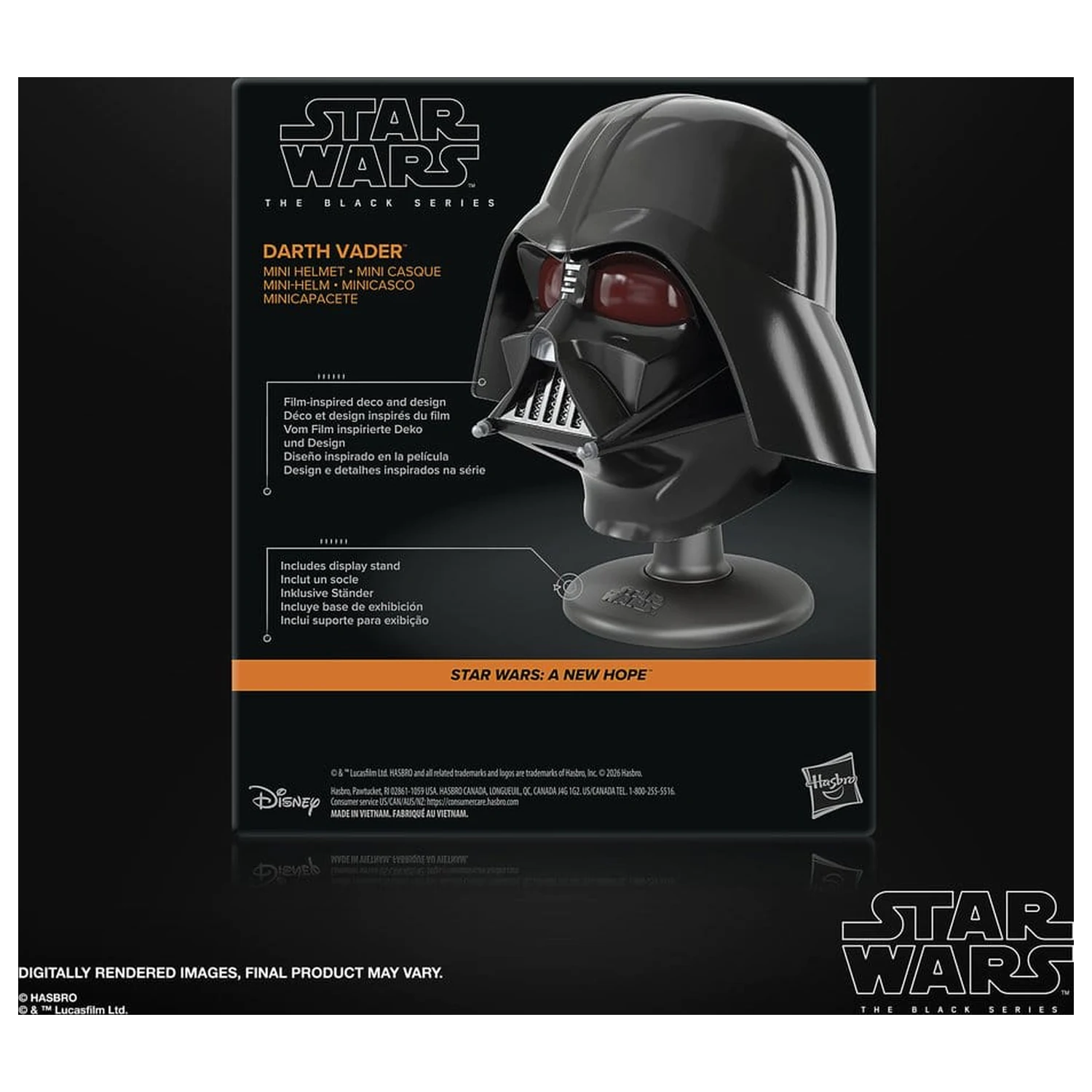Star Wars Episode IV Black Series Mini Kaciga Darth Vader 15 cm fotografija proizvoda