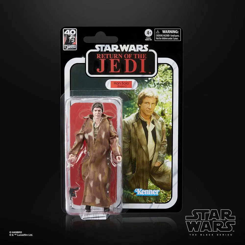 Star Wars Episode VI 40th Anniversary Black Series akcijska figura Han Solo (Endor) 15 cm fotografija proizvoda