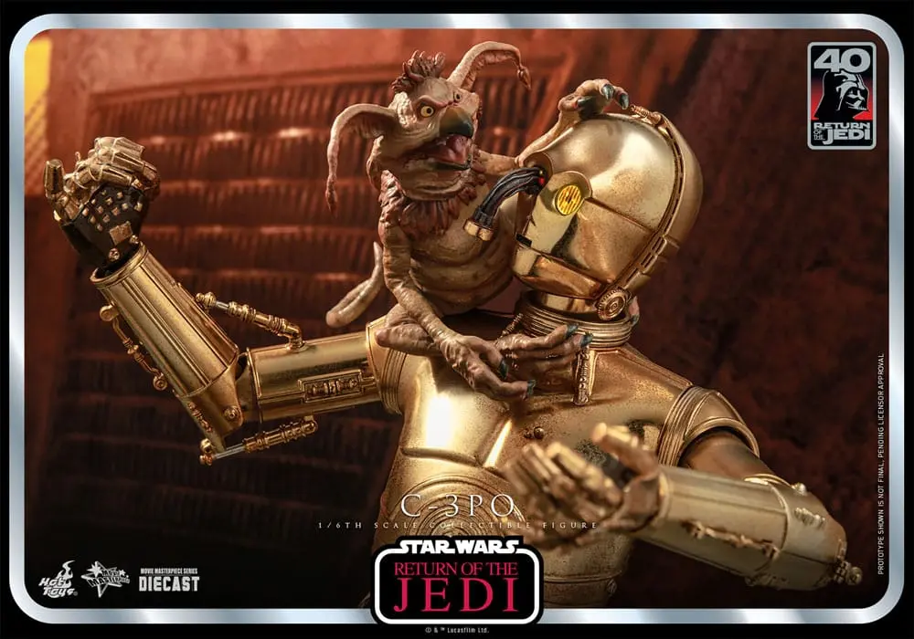 Star Wars: Episode VI 40th Anniversary akcijska figura 1/6 C-3PO 29 cm fotografija proizvoda