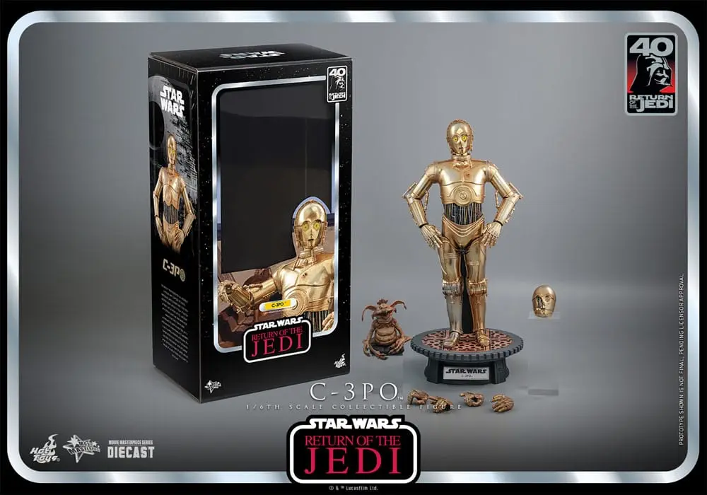Star Wars: Episode VI 40th Anniversary akcijska figura 1/6 C-3PO 29 cm fotografija proizvoda