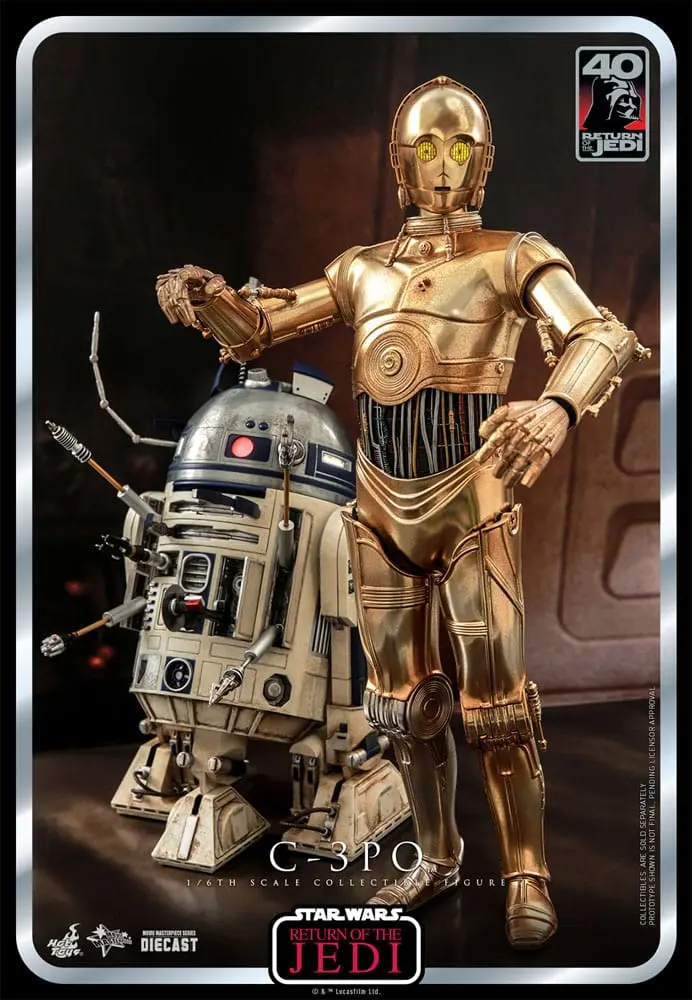 Star Wars: Episode VI 40th Anniversary akcijska figura 1/6 C-3PO 29 cm fotografija proizvoda
