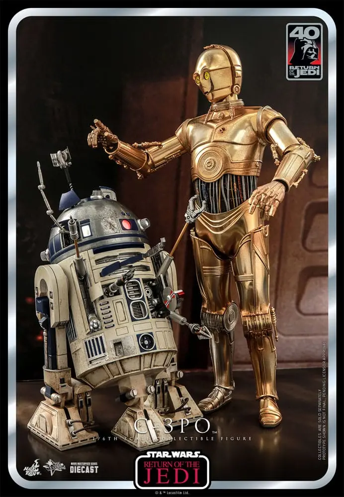 Star Wars: Episode VI 40th Anniversary akcijska figura 1/6 C-3PO 29 cm fotografija proizvoda