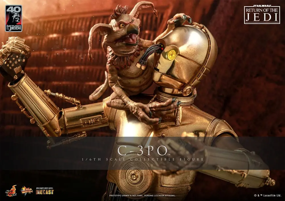 Star Wars: Episode VI 40th Anniversary akcijska figura 1/6 C-3PO 29 cm fotografija proizvoda