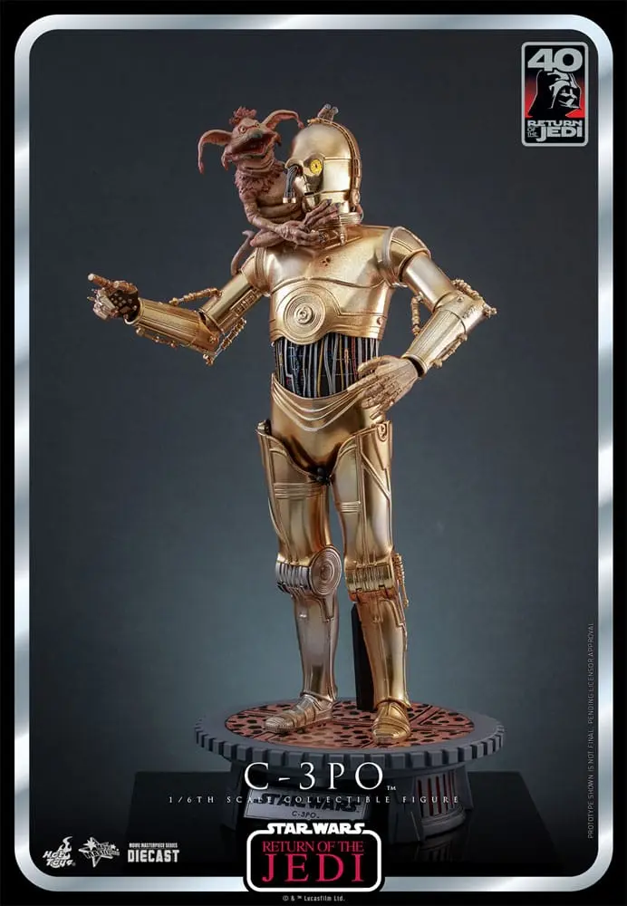 Star Wars: Episode VI 40th Anniversary akcijska figura 1/6 C-3PO 29 cm fotografija proizvoda