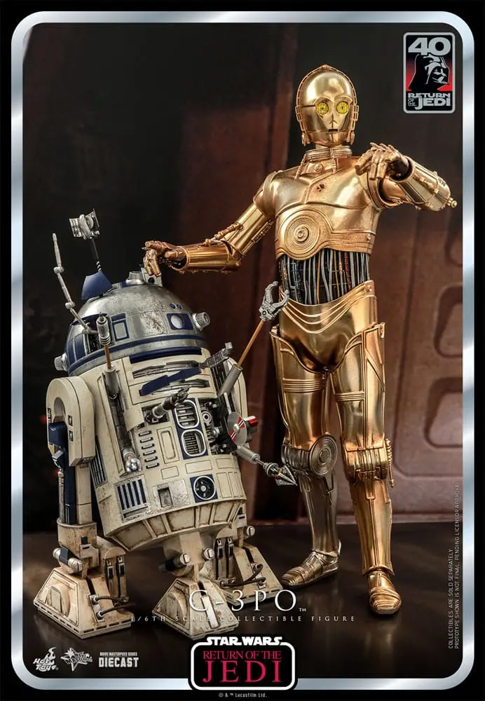 Star Wars: Episode VI 40th Anniversary akcijska figura 1/6 C-3PO 29 cm fotografija proizvoda