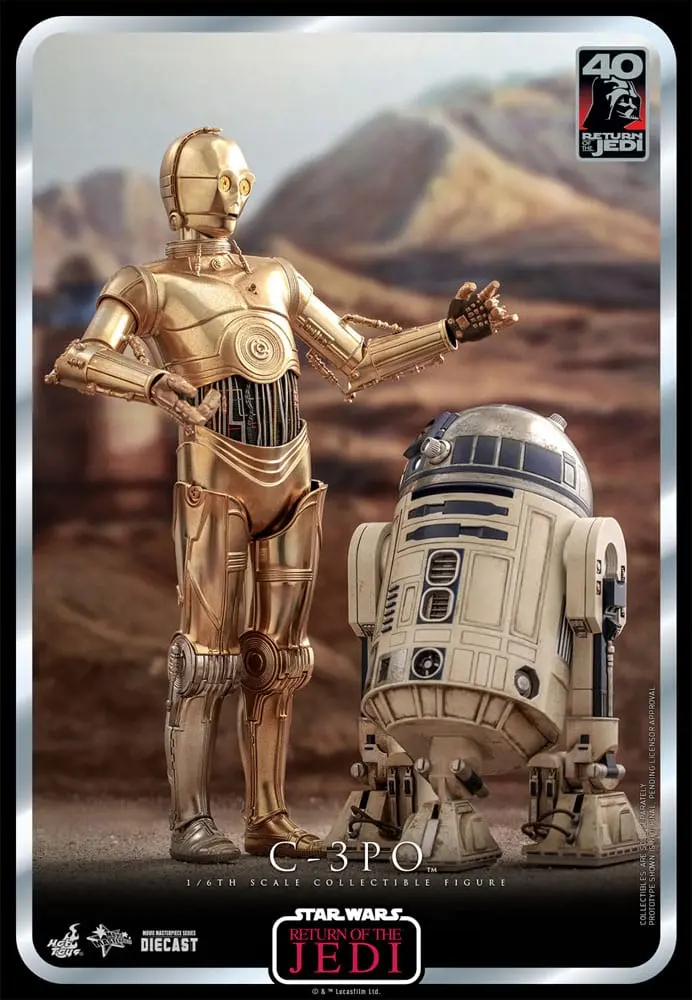 Star Wars: Episode VI 40th Anniversary akcijska figura 1/6 C-3PO 29 cm fotografija proizvoda