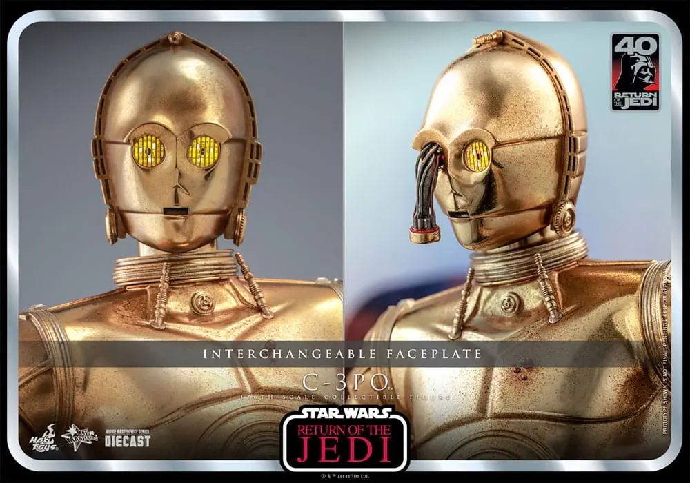 Star Wars: Episode VI 40th Anniversary akcijska figura 1/6 C-3PO 29 cm fotografija proizvoda