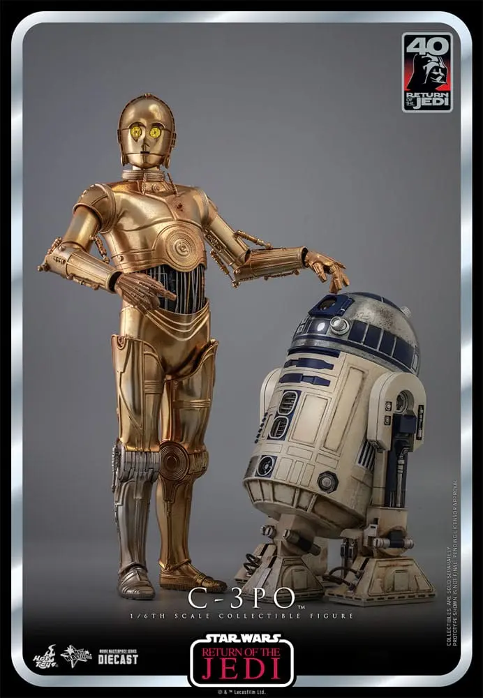 Star Wars: Episode VI 40th Anniversary akcijska figura 1/6 C-3PO 29 cm fotografija proizvoda