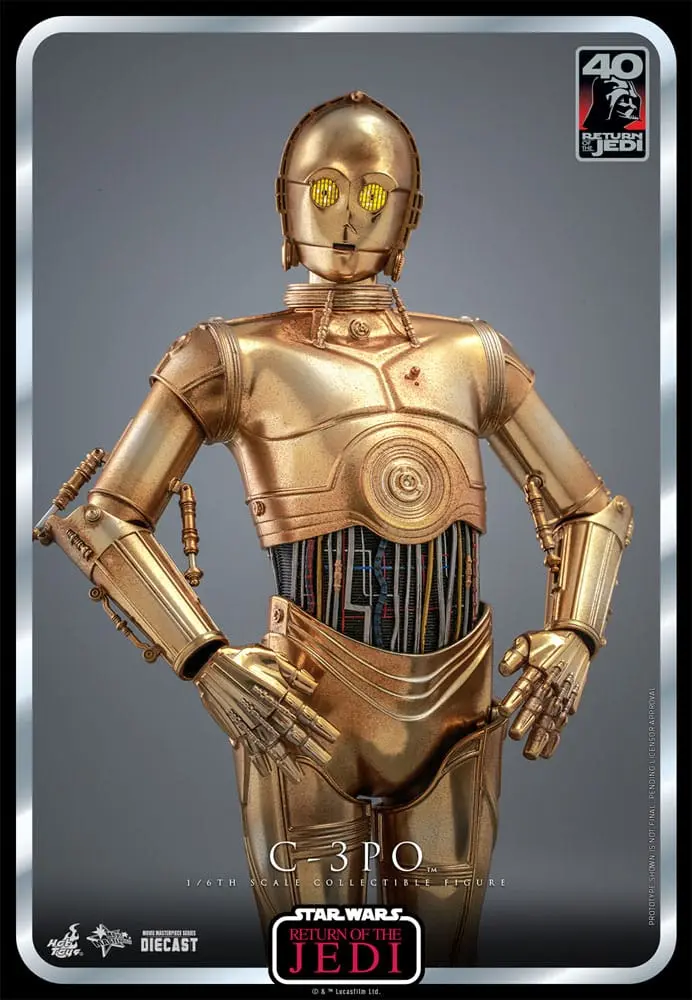 Star Wars: Episode VI 40th Anniversary akcijska figura 1/6 C-3PO 29 cm fotografija proizvoda