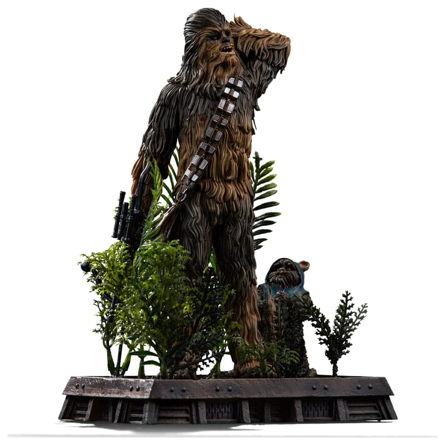 Star Wars Episode VI Art Scale Kip 1/10 Chewbacca and Tokkat 22 cm fotografija proizvoda