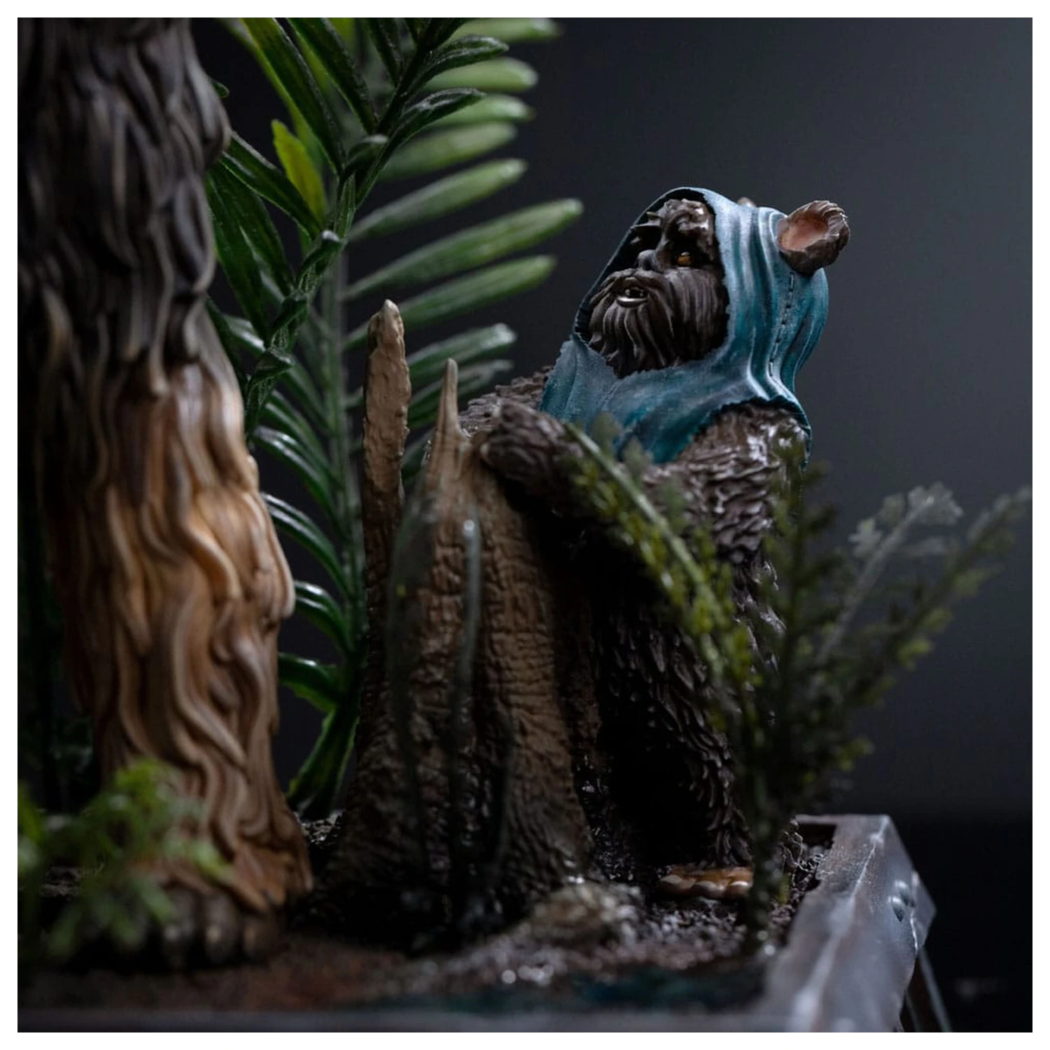 Star Wars Episode VI Art Scale Kip 1/10 Chewbacca and Tokkat 22 cm fotografija proizvoda