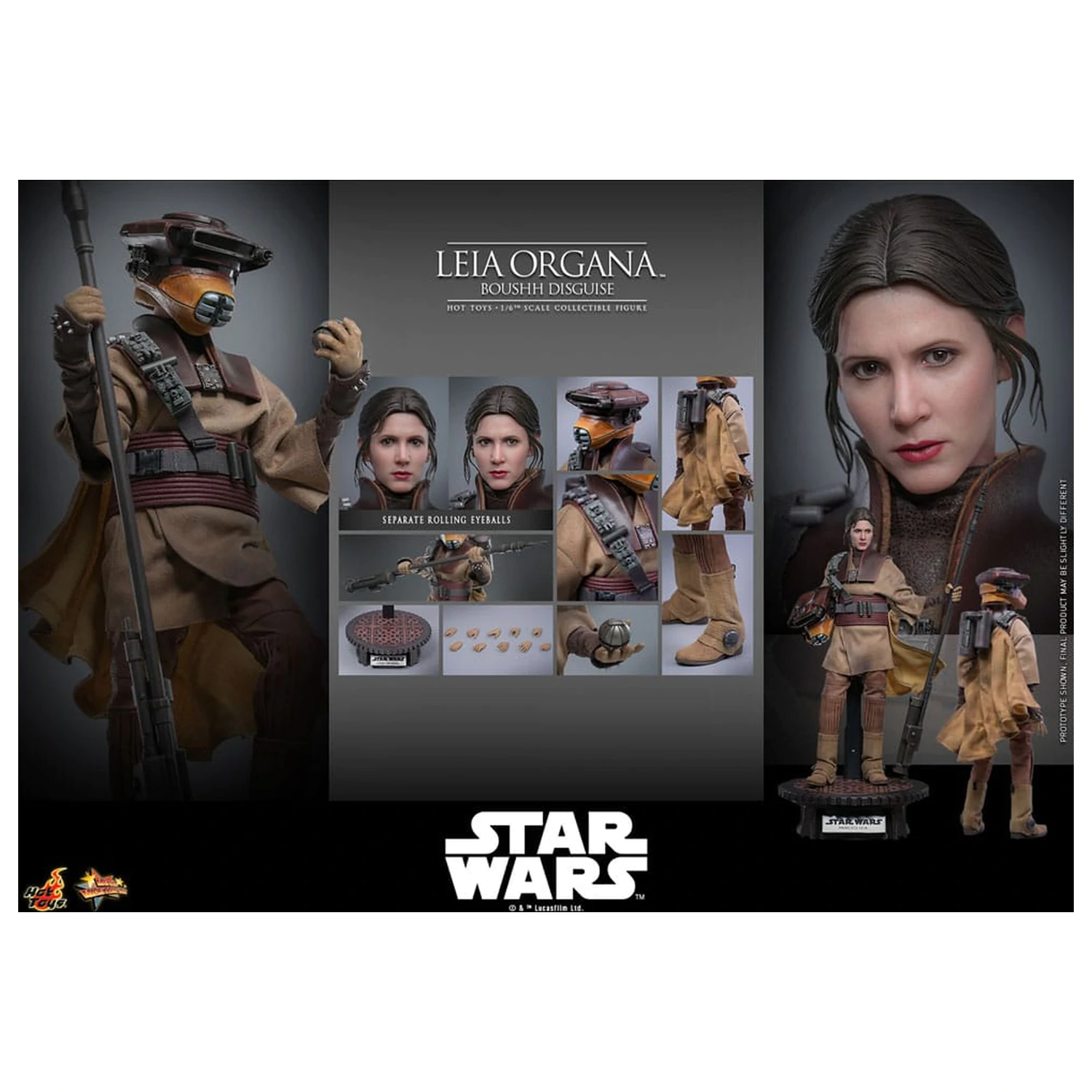 Star Wars Episode VI Movie Masterpiece akcij ska figura 1/6 Leia Organa (Boushh Disguise) 27 cm fotografija proizvoda