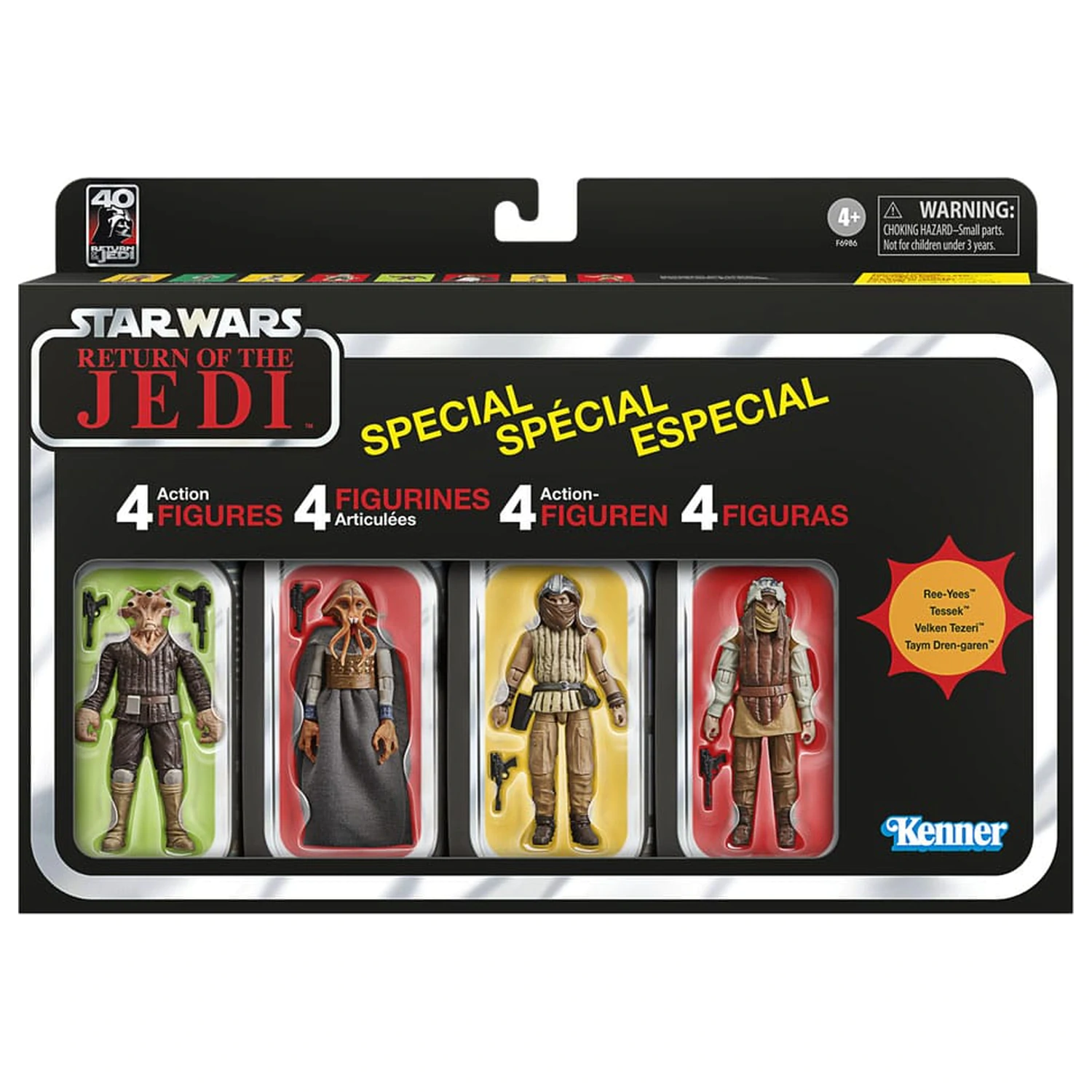 Star Wars Episode VI Vintage Collection akcijski figure paket od 4 – Stanovnici Jabbine palače 10 cm fotografija proizvoda
