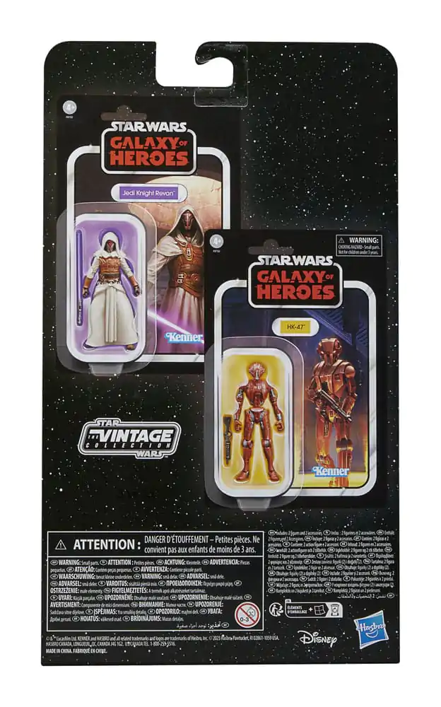 Star Wars: Galaxy of Heroes Vintage Collection akcijske figure paket od 2 komada Jedi Knight Revan & HK-47 10 cm fotografija proizvoda