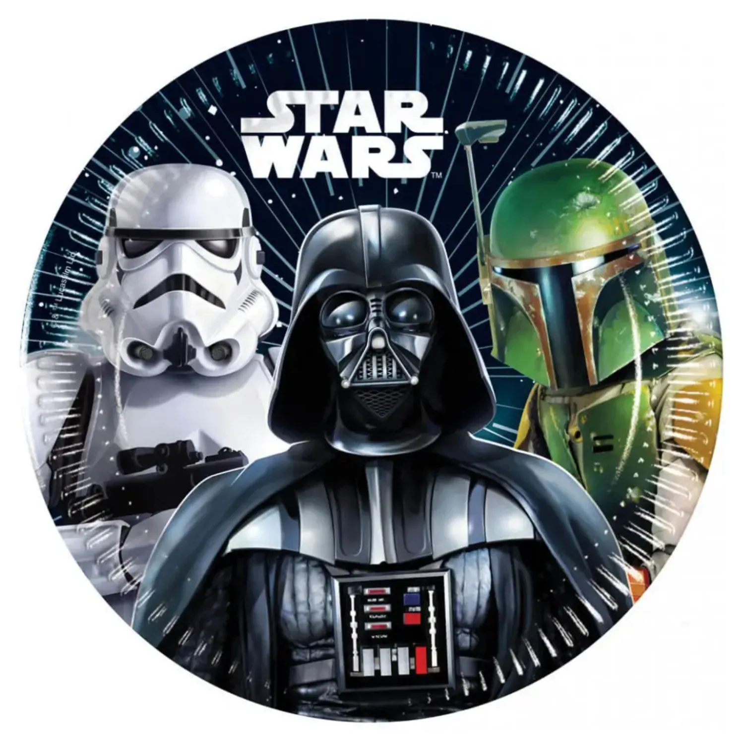 Star Wars Galaxy papirnati tanjuri 8 komada 20 cm FSC fotografija proizvoda
