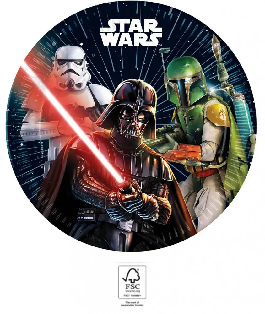 Star Wars Galaxy papirnati tanjur 8 komada 23 cm fotografija proizvoda