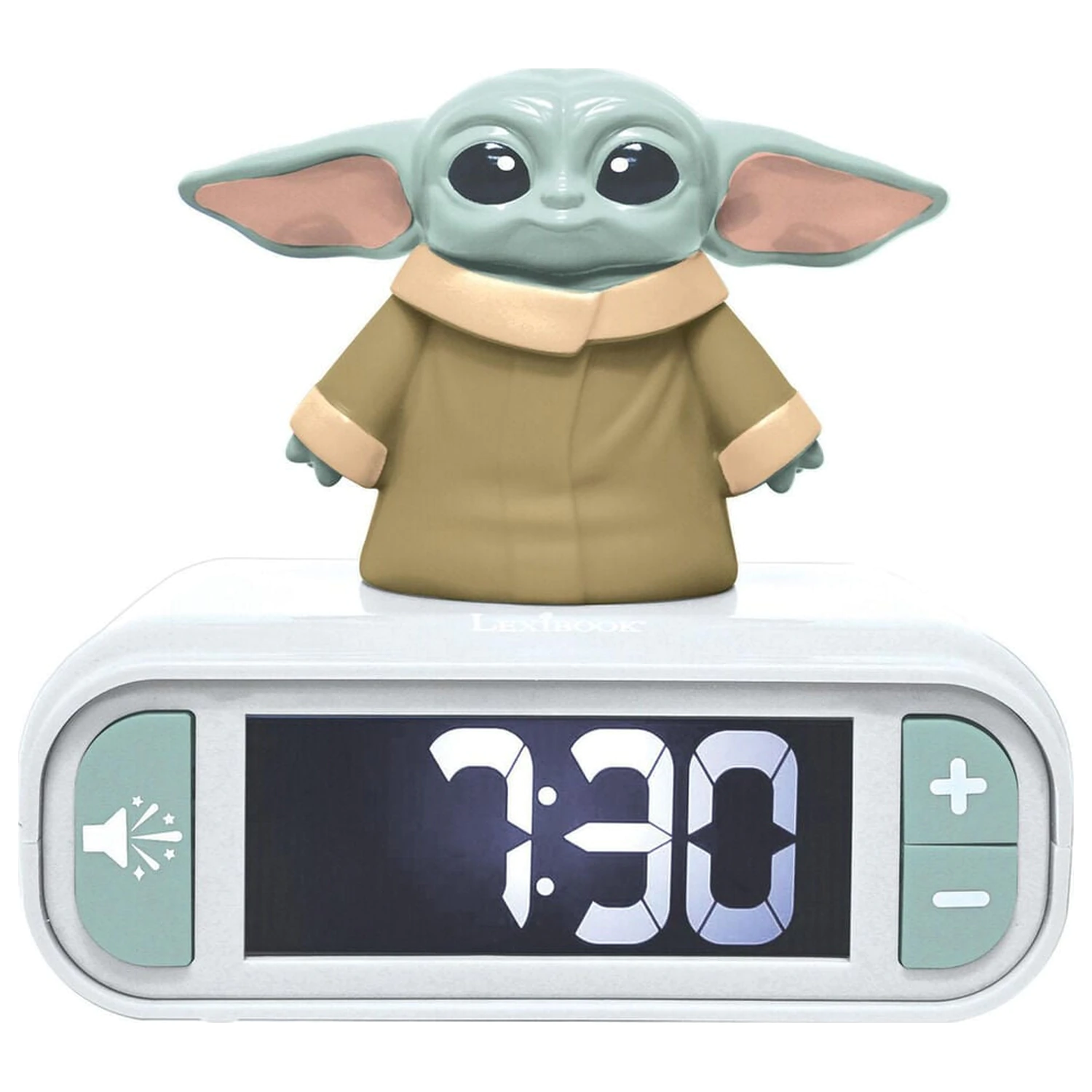 Star Wars Grogu 3D noćno svjetlo digitalna budilica fotografija proizvoda