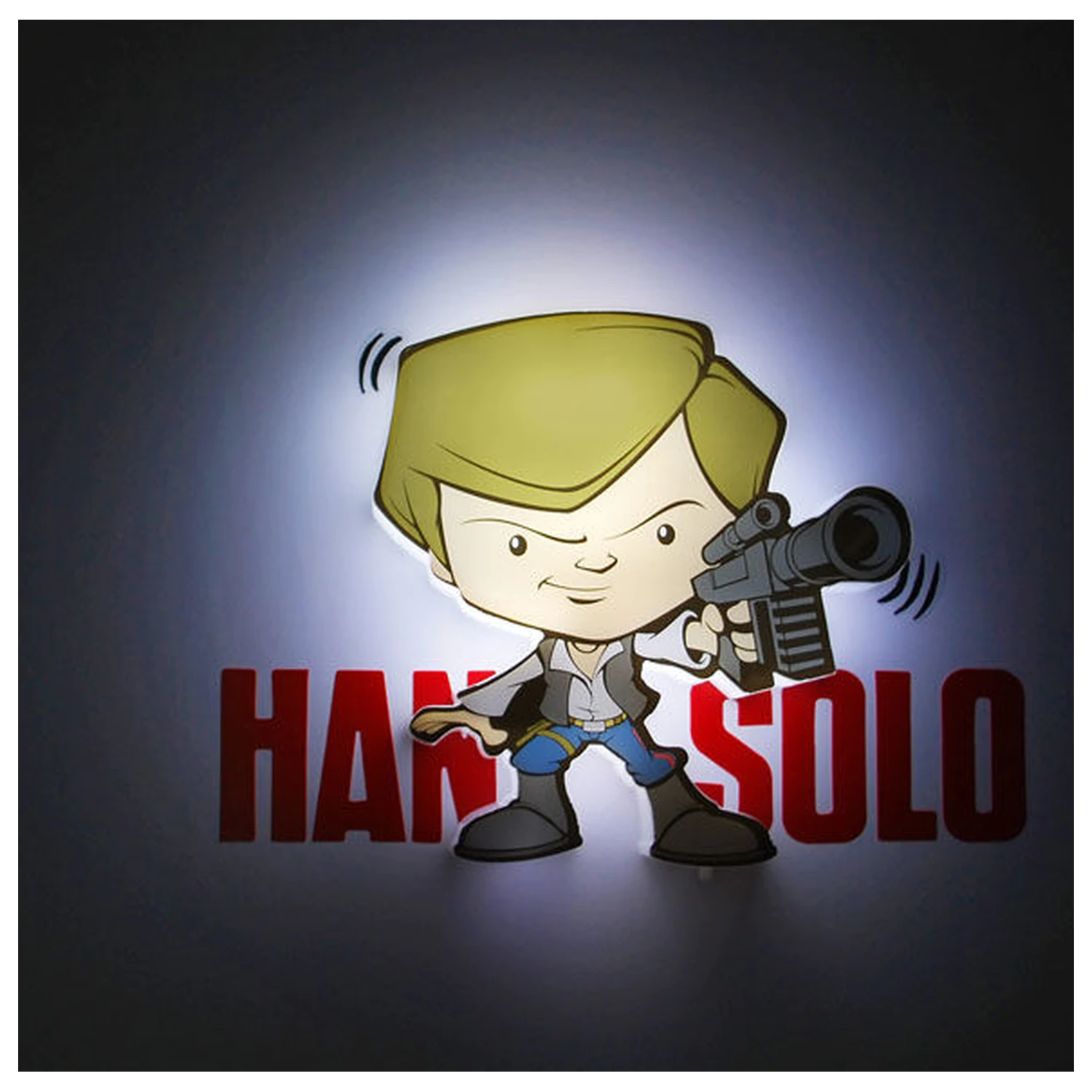 Star Wars Hans Solo 3D svjetlosna FX mini lampa fotografija proizvoda