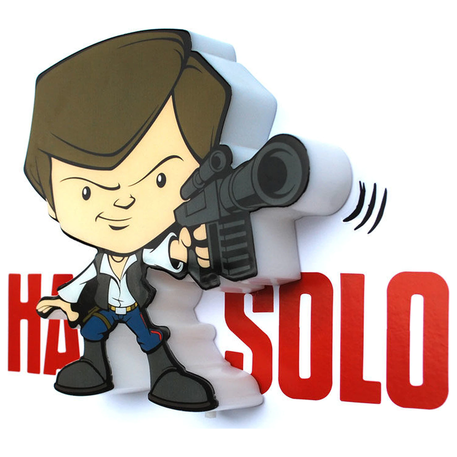 Star Wars Hans Solo 3D svjetlosna FX mini lampa fotografija proizvoda