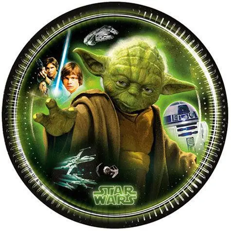 Star Wars Heroes Papirnati tanjuri 8 komada 19.5 cm fotografija proizvoda
