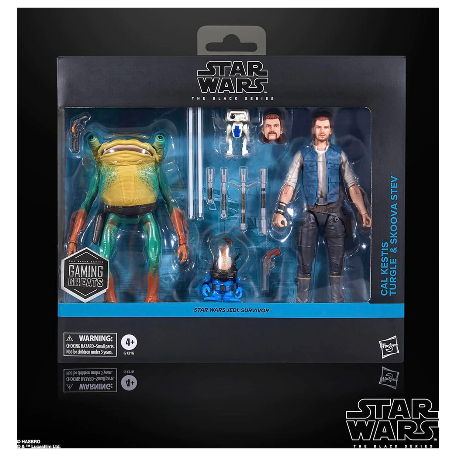 Star Wars Jedi Survivor Cal Kestis Turgle & Skoova Stev blister 2 figure 15cm fotografija proizvoda