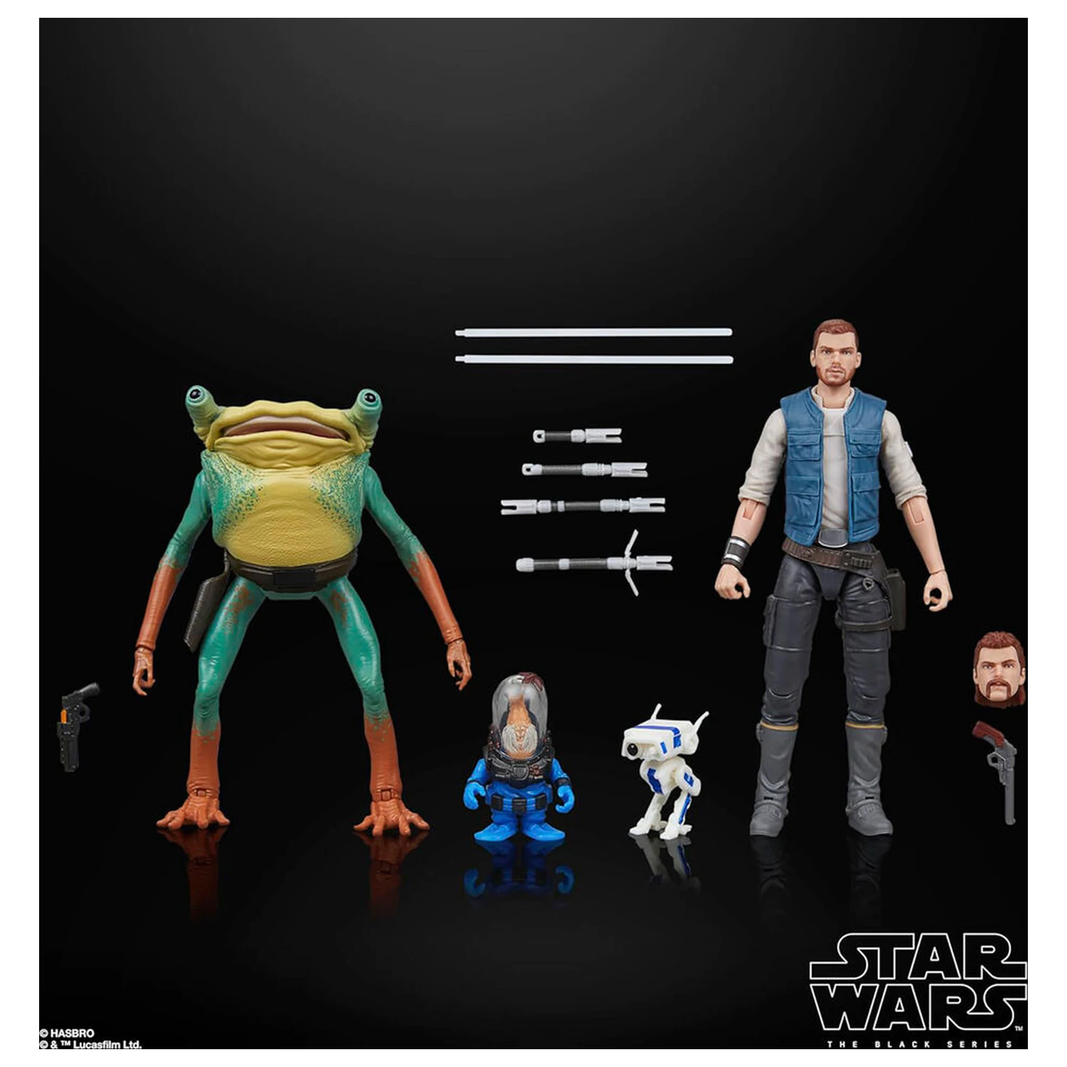 Star Wars Jedi Survivor Cal Kestis Turgle & Skoova Stev blister 2 figure 15cm fotografija proizvoda