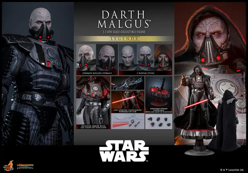 Star Wars Legends kolekcionarska akcijska figura 1/6 Darth Malgus 34 cm fotografija proizvoda