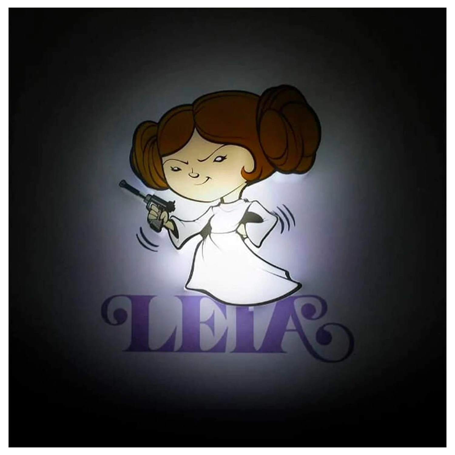 Star Wars Leia 3D Light FX mini lampa fotografija proizvoda