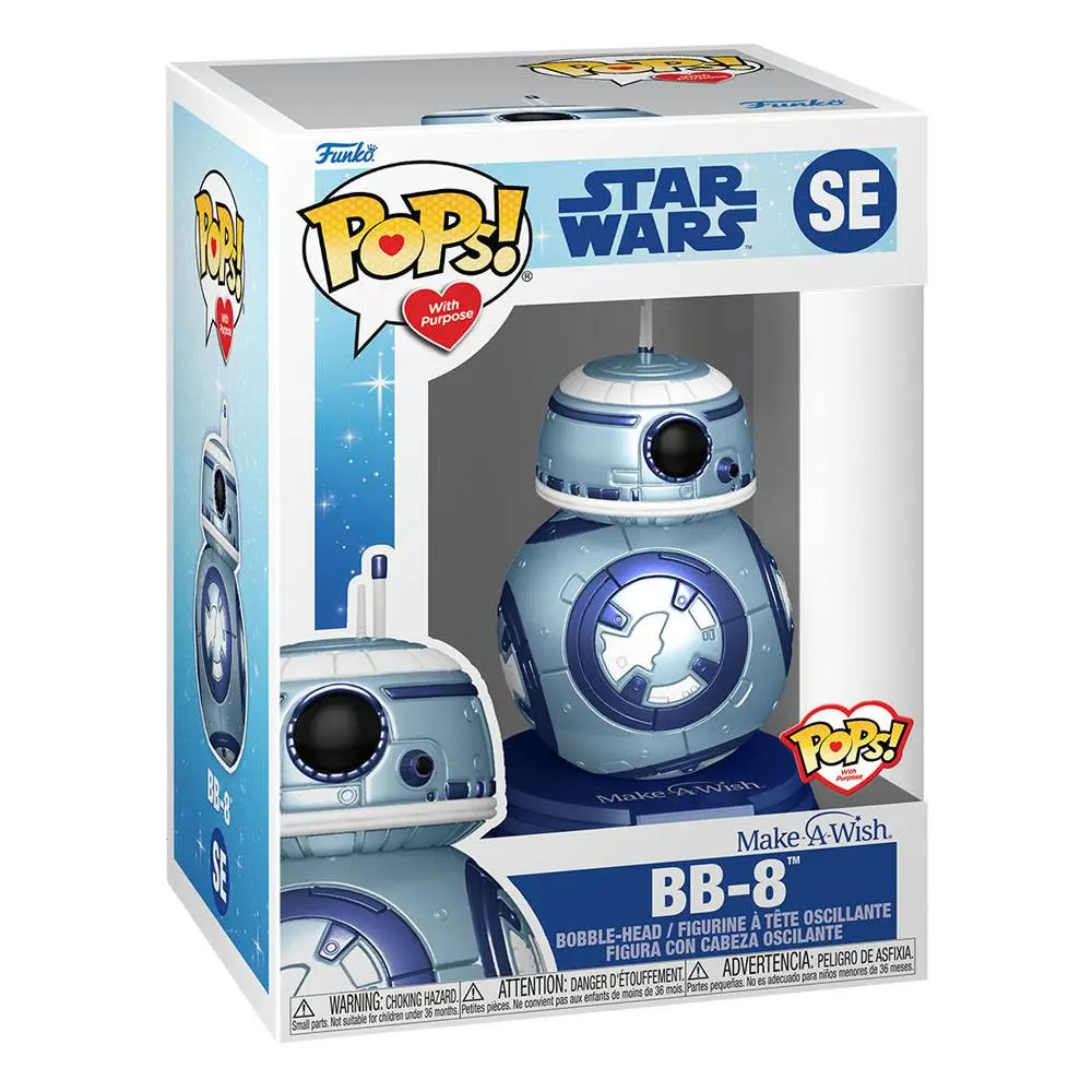 Star Wars Make a Wish 2022 POP! Star Wars Vinyl Figura BB-8 (Metallic) 9 cm fotografija proizvoda