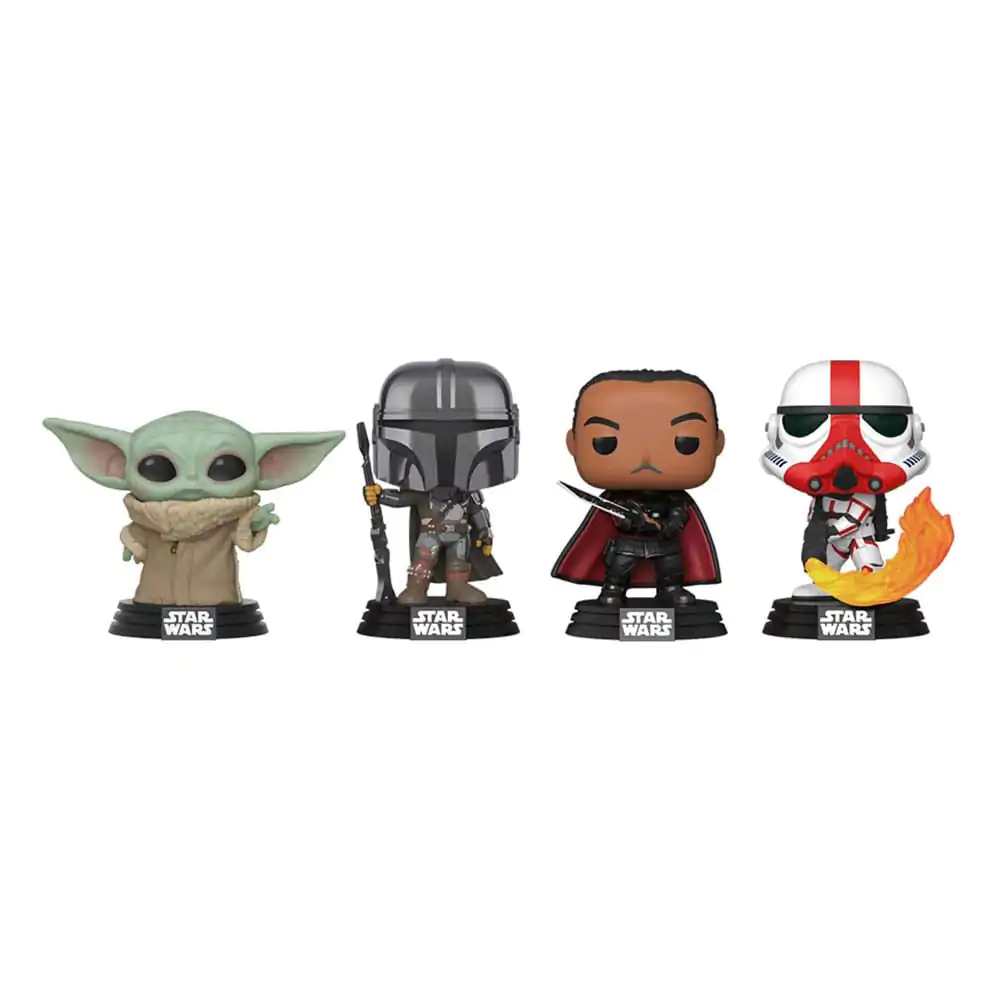 Star Wars Funko POP! Movies Vinilna Figura Paket od 4 Mandalorijanac Praznik 9 cm fotografija proizvoda