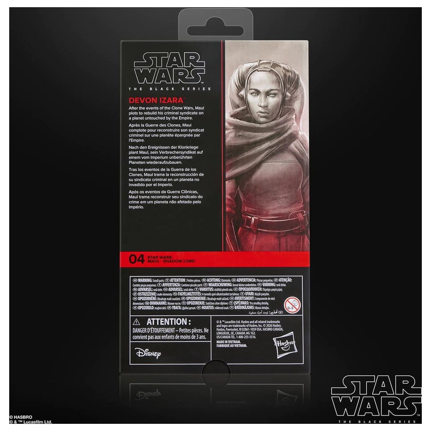 Star Wars: Maul - Shadow Lord Black Series Akcijska figura Devon Izara 15 cm fotografija proizvoda