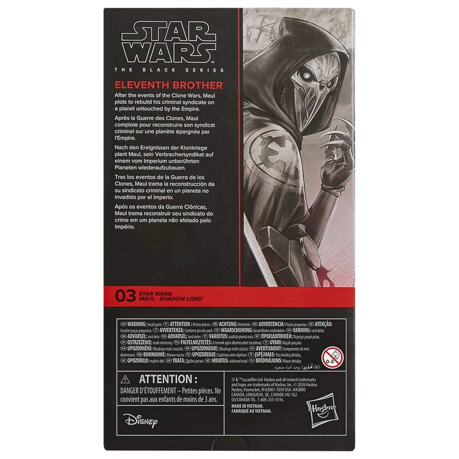 Star Wars: Maul - Shadow Lord Black Series Akcijska figura Jedanaesti brat 15 cm fotografija proizvoda