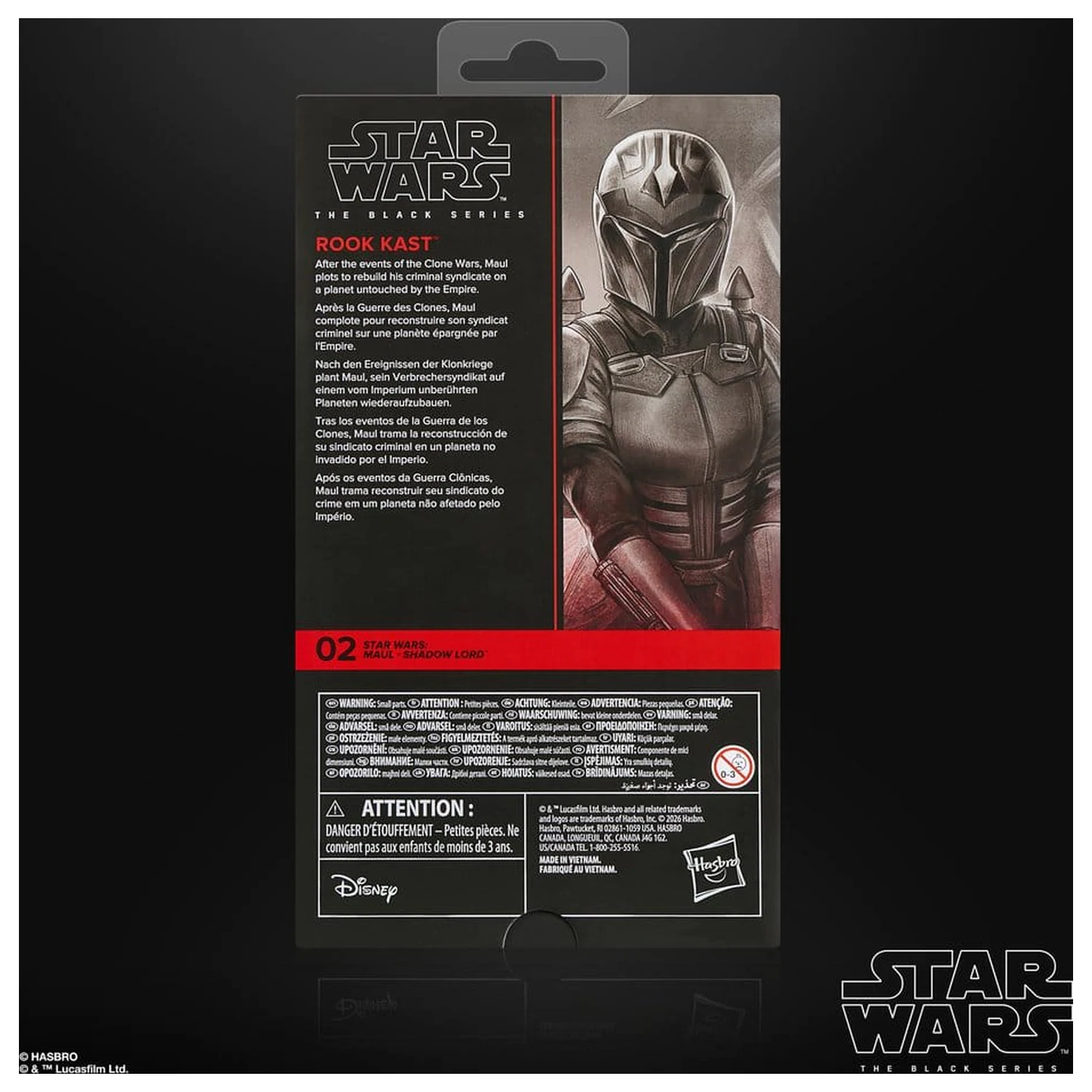 Star Wars: Maul - Shadow Lord Black Series Akcijska figura Rook Kast 15 cm fotografija proizvoda