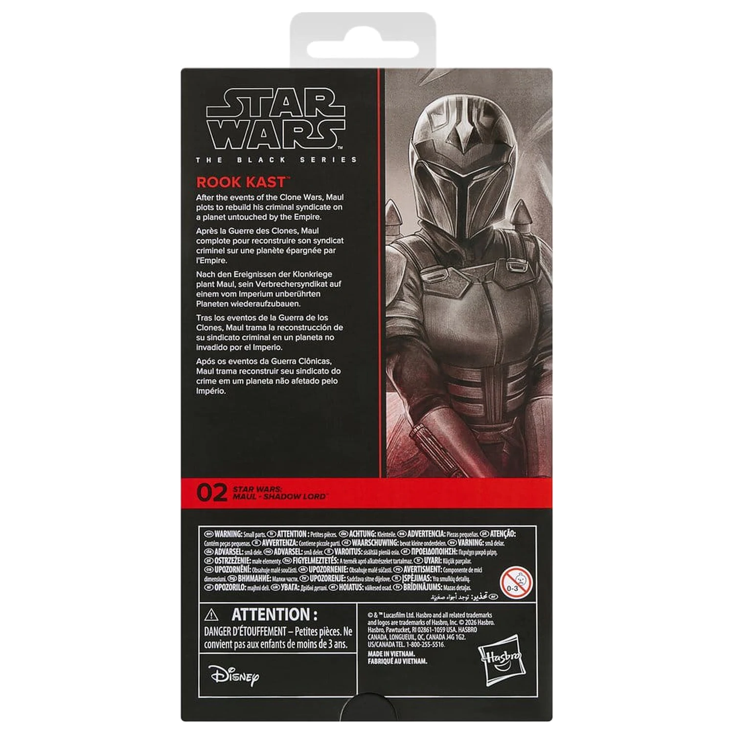 Star Wars: Maul - Shadow Lord Black Series Akcijska figura Rook Kast 15 cm fotografija proizvoda