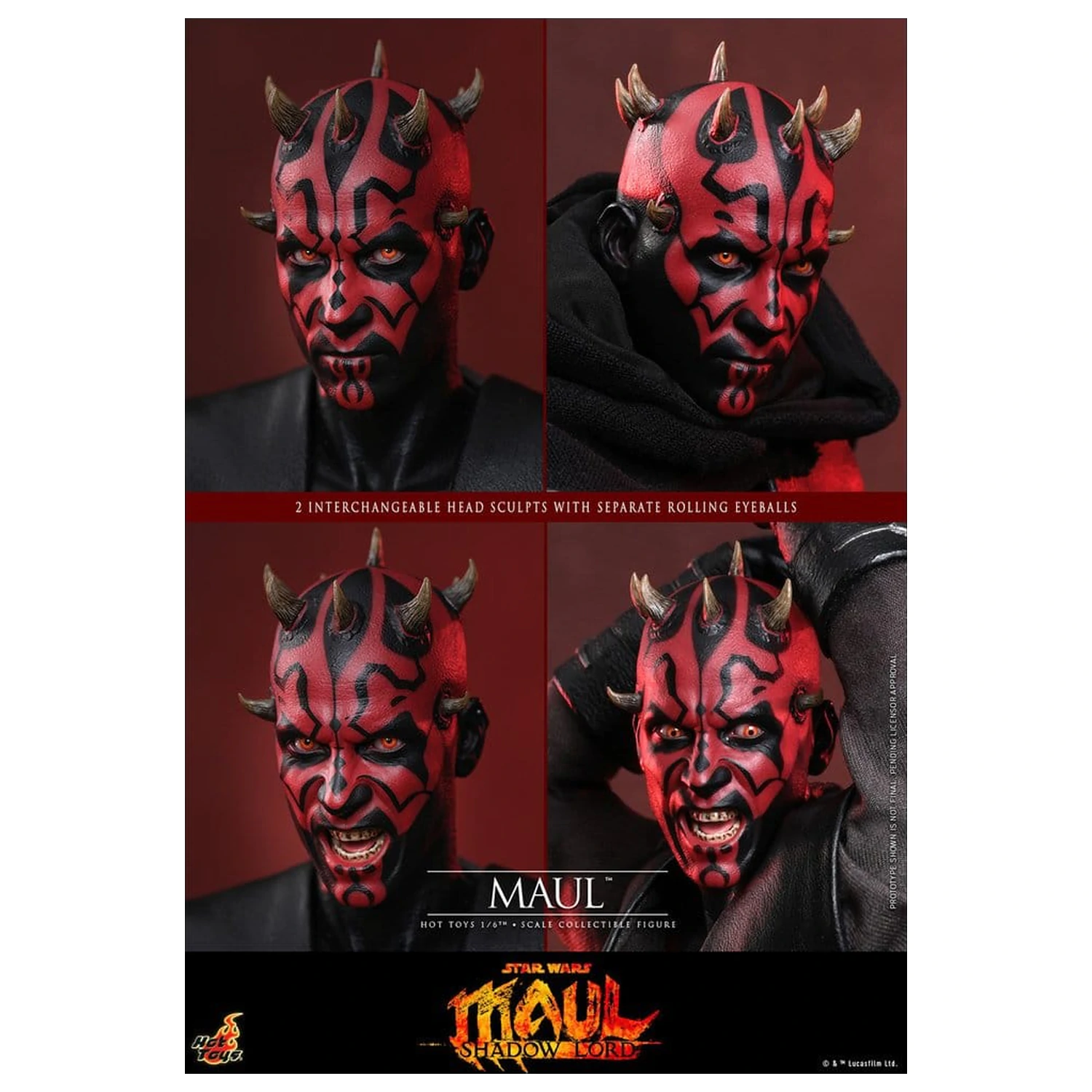 Star Wars: Maul - Shadow Lord Television Masterpiece Akcijska figura 1/6 Maul 29 cm fotografija proizvoda