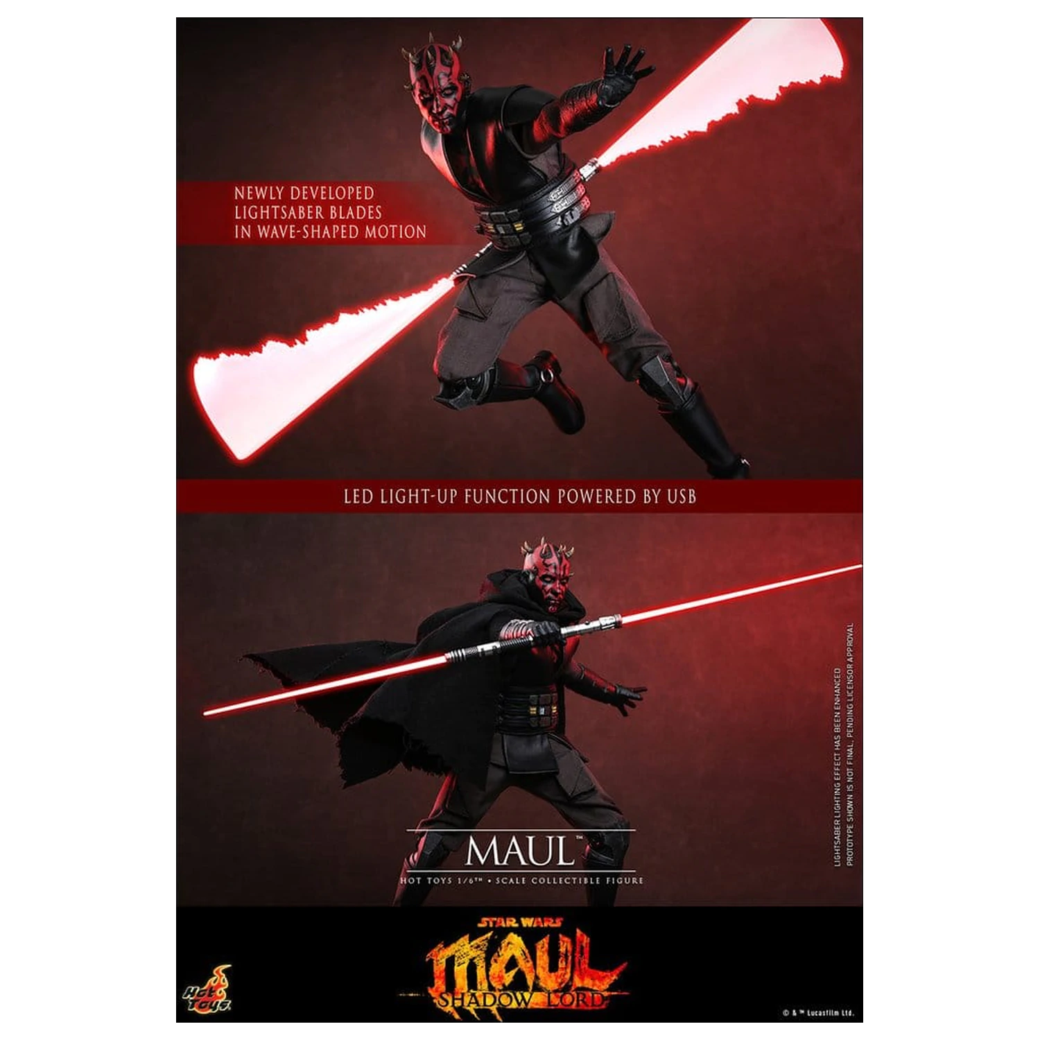 Star Wars: Maul - Shadow Lord Television Masterpiece Akcijska figura 1/6 Maul 29 cm fotografija proizvoda